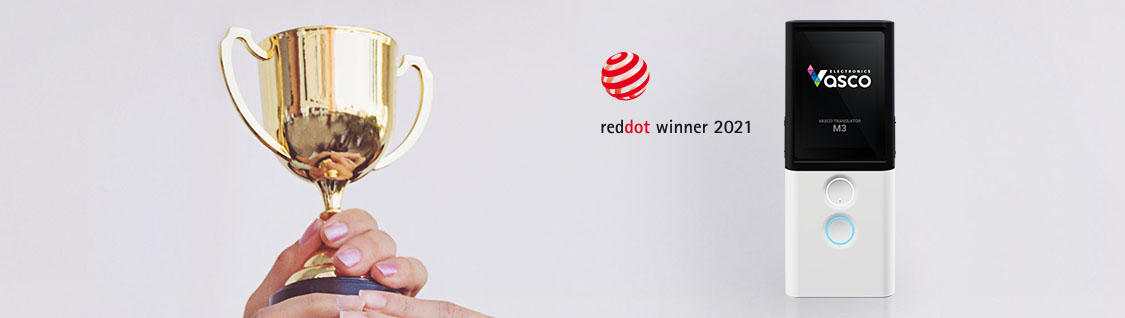 Vasco M3 Fordítógép a “Dizájn Oscar-díj” nyertese Red Dot